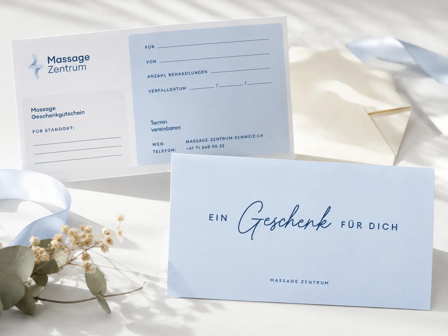 Massage-Gutschein für eine Behandlung im Massage Zentrum Beromünster